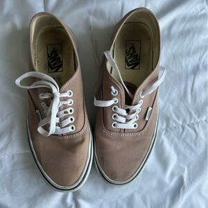 Vans Tan Canvas Sneakers